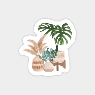 Monstera Plant Illustration Sticker